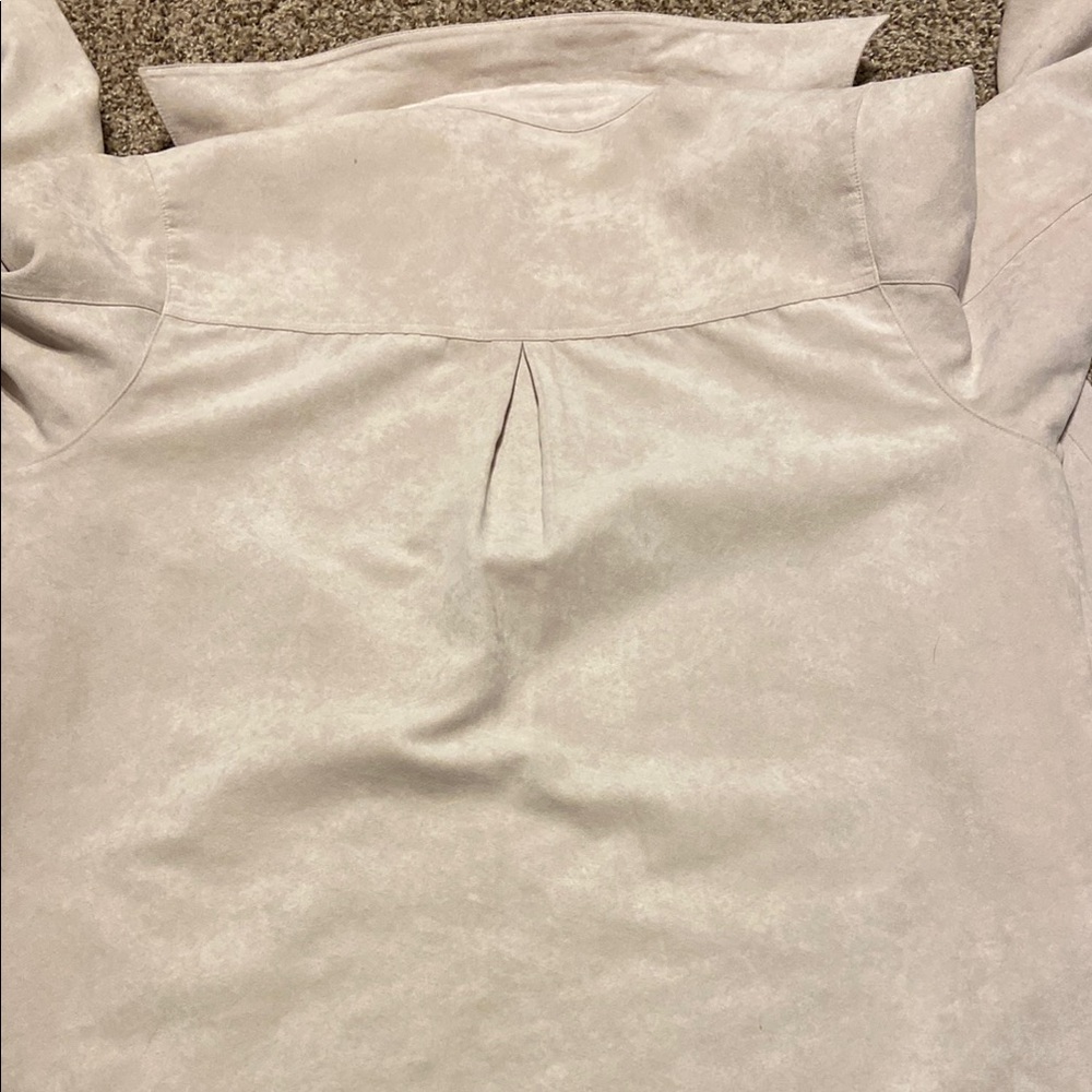 Relativity Suede Button Down Shirt - image 4